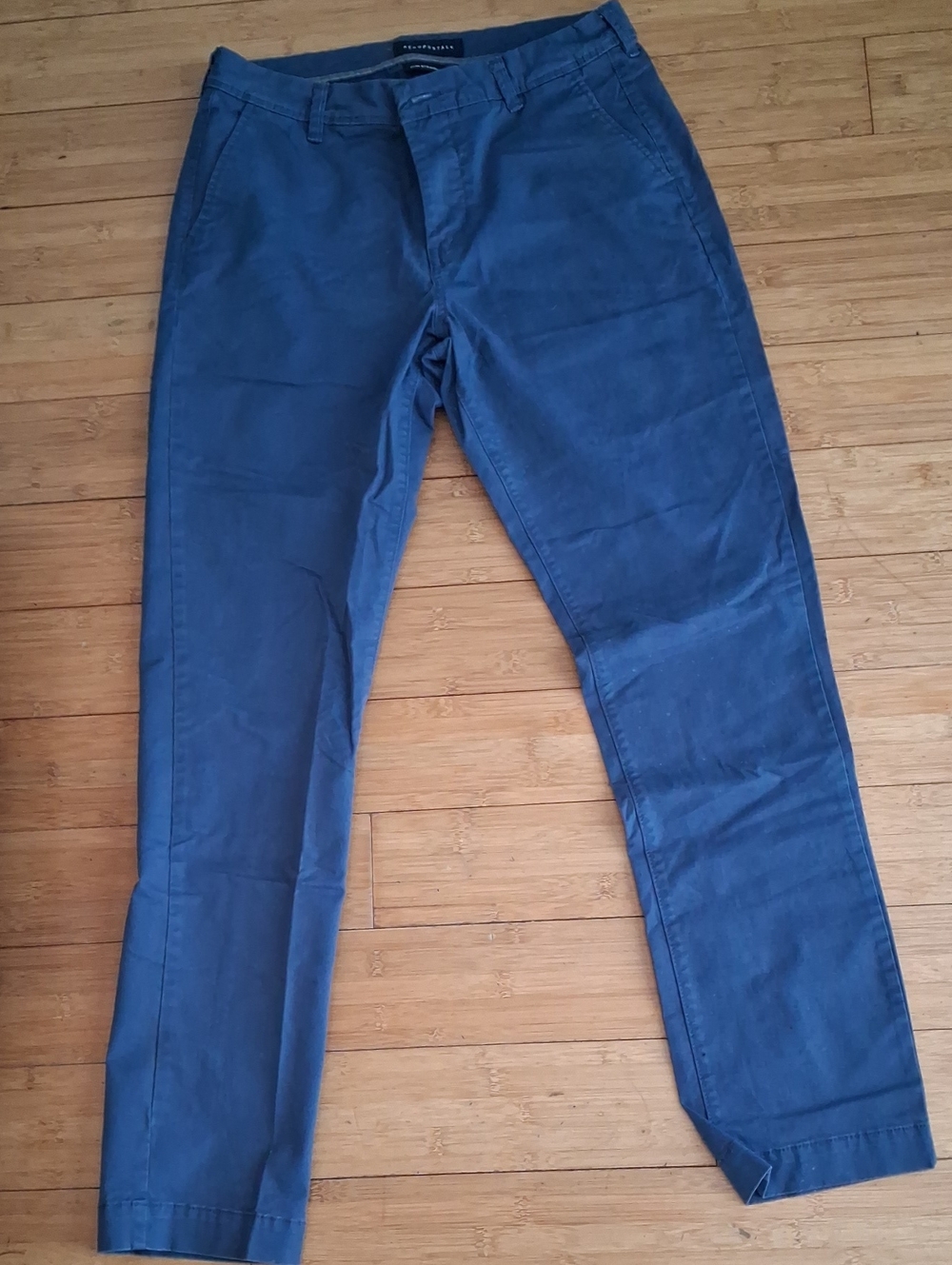 Men's Aeropostale Slim Straight Blue Chino Pants